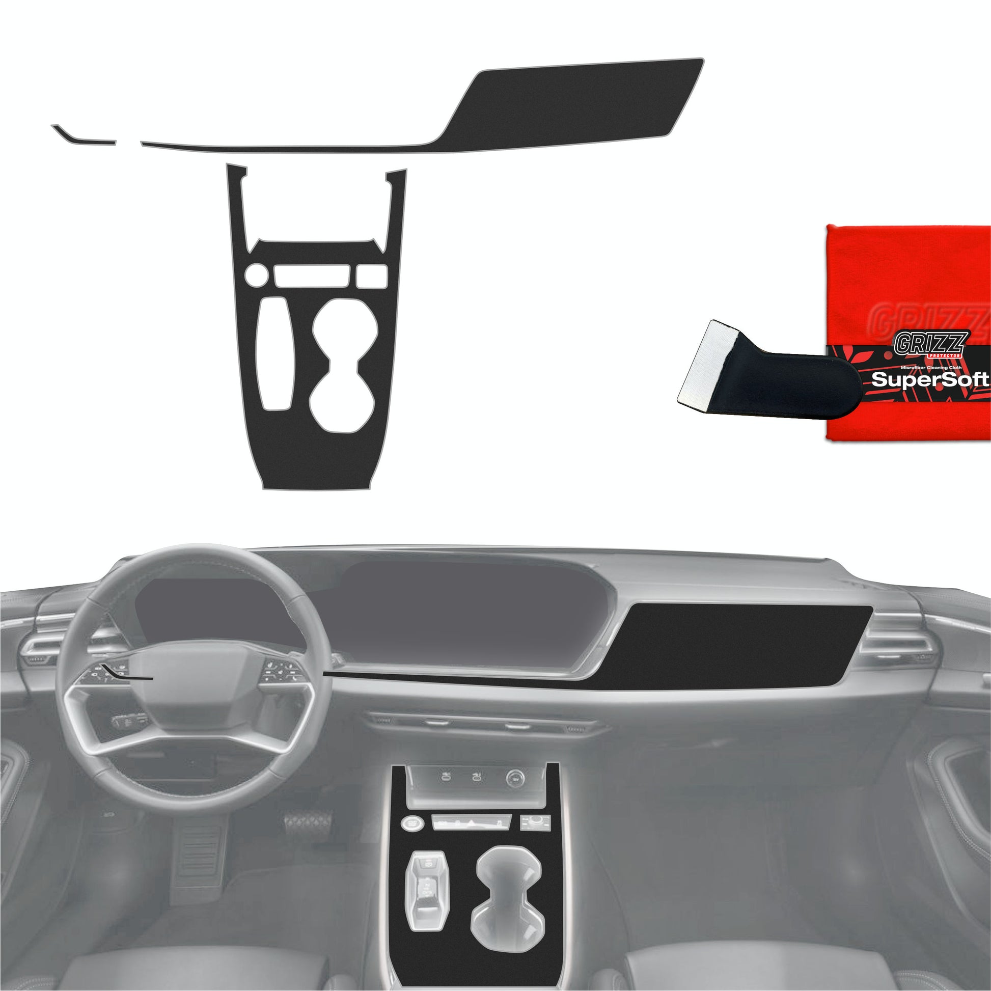 Scratch-resistant film for automotive interior elements