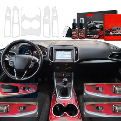 Scratch-resistant film for automotive interior elements