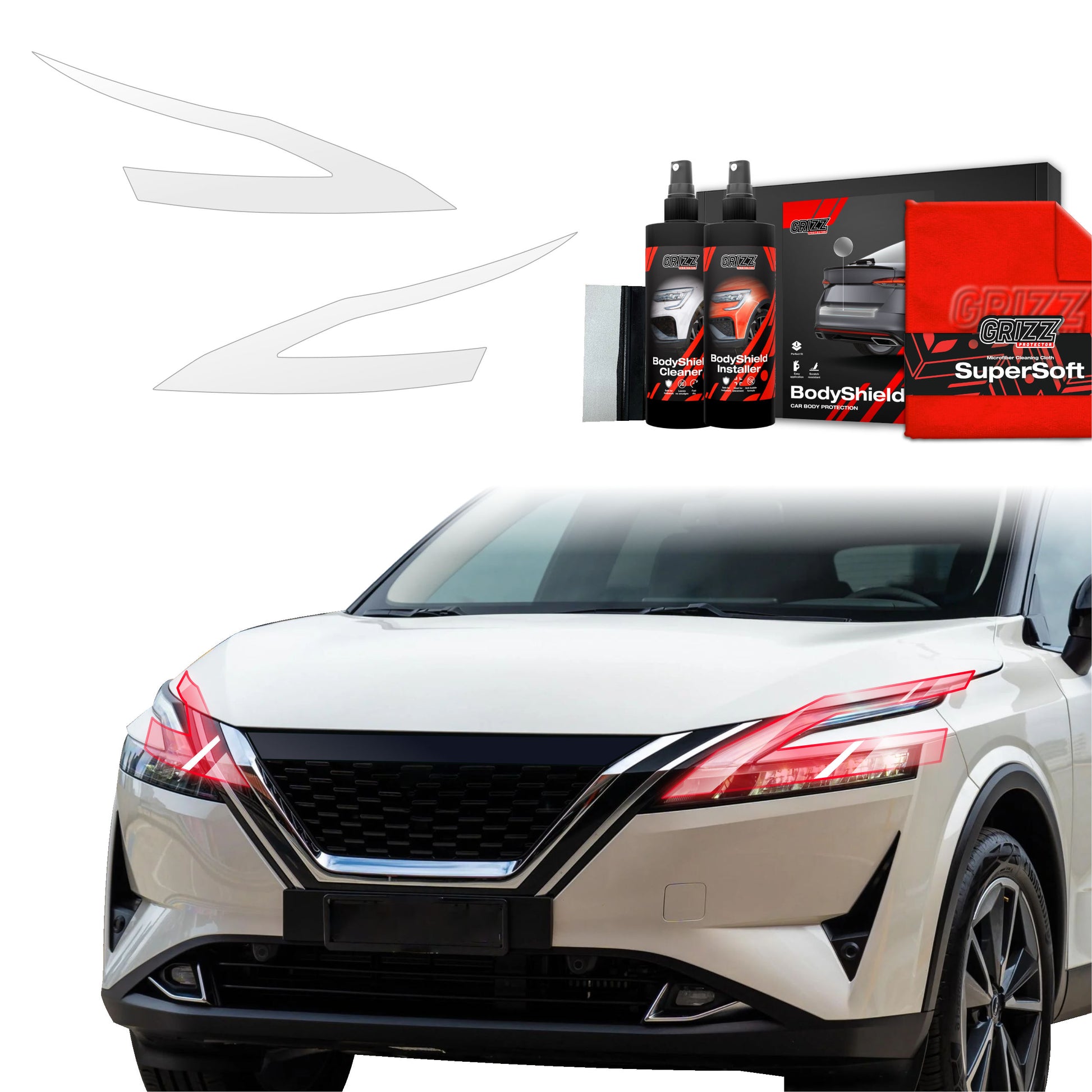 Protective film for exterior car parts – shields against scratches, chips, and scuffs