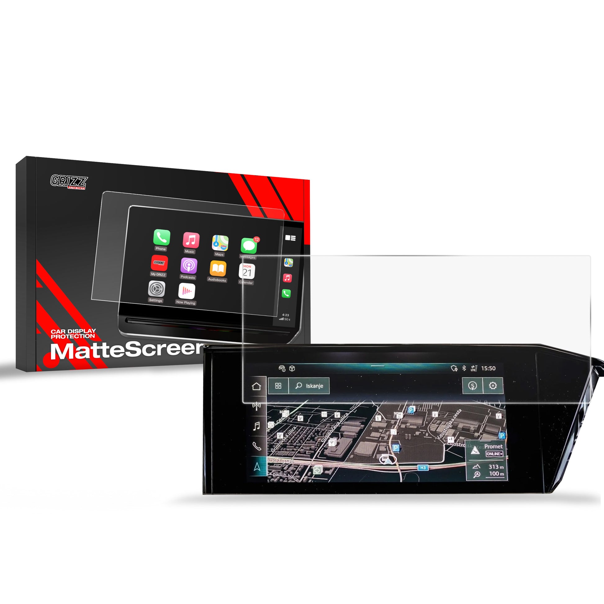 Anti-fingerprint screen protector for car touchscreen