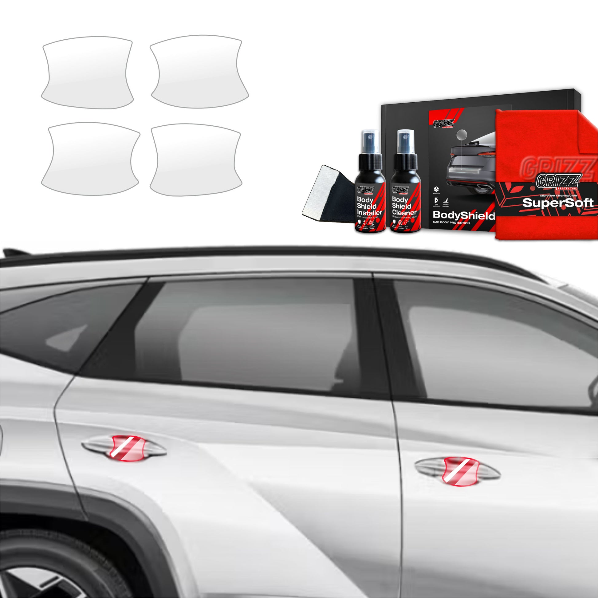 Protective film for exterior car parts – shields against scratches, chips, and scuffs