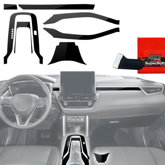 Scratch-resistant film for automotive interior elements