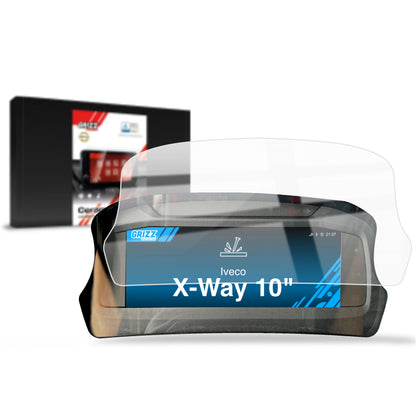 Displayschutzfolie für IVECO X-Way 10" Virtual Cockpit (2024-2026) Navi Folie, Kratzfest, Klar