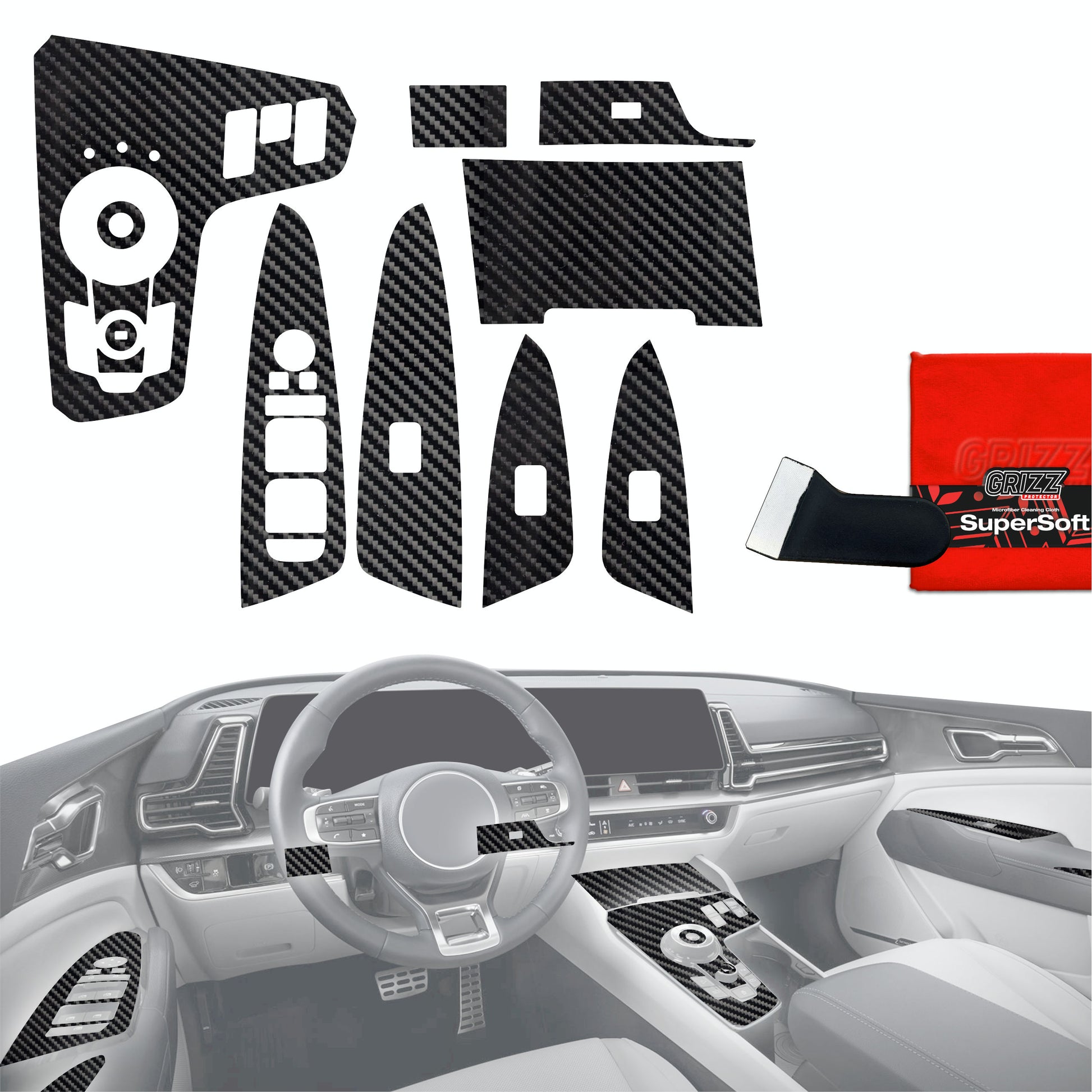 Scratch-resistant film for automotive interior elements