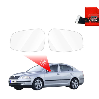 Rain protection film for exterior mirrors