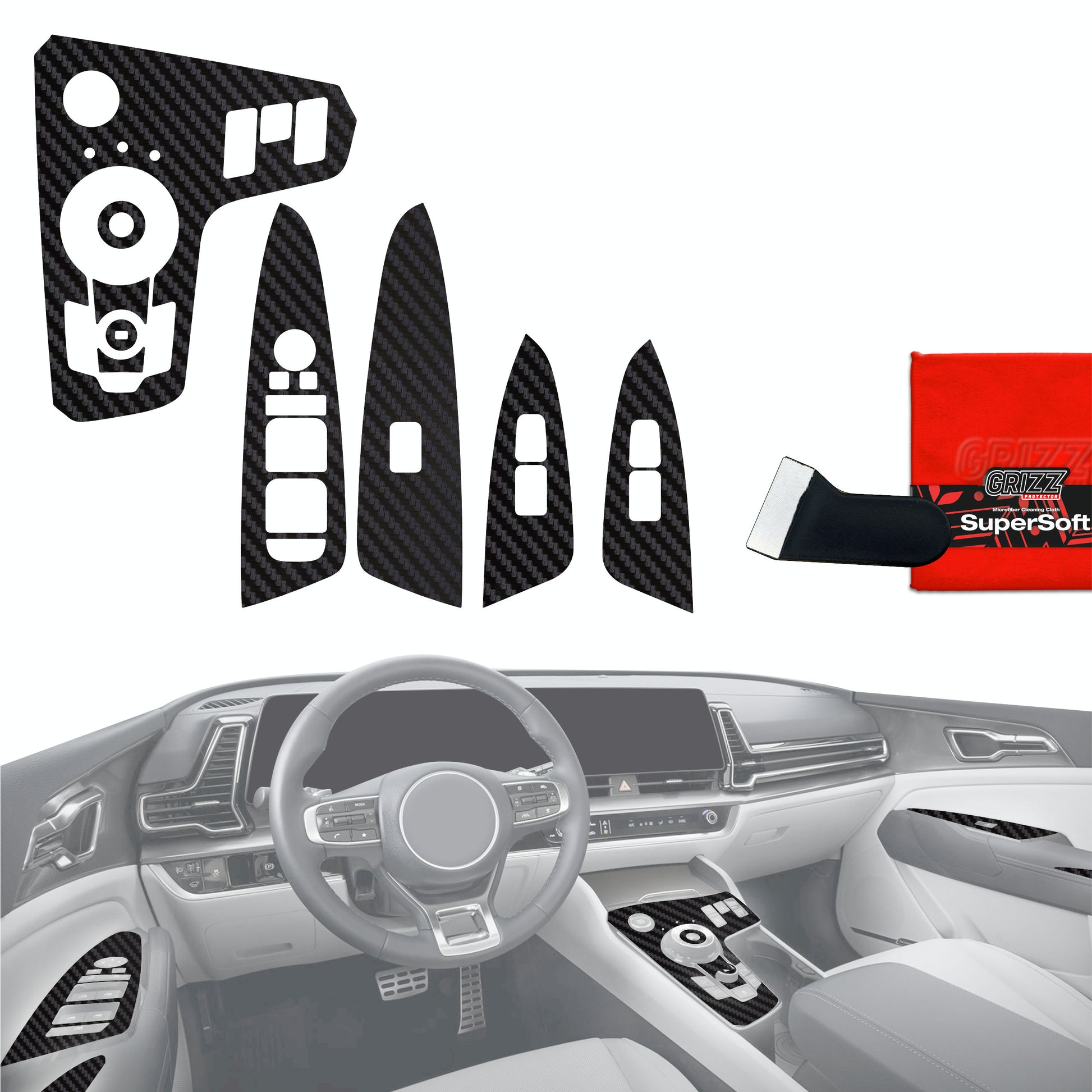 Scratch-resistant film for automotive interior elements