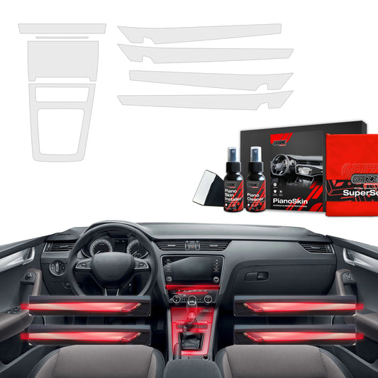 Scratch-resistant film for automotive interior elements