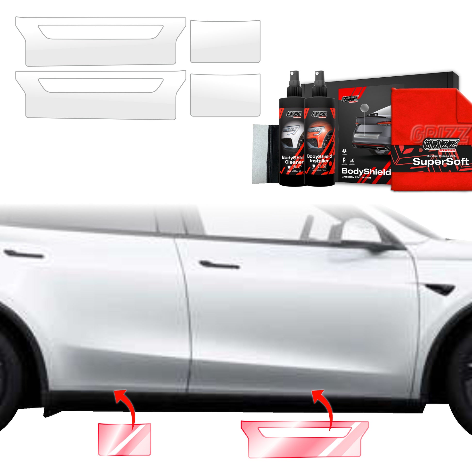 Protective film for exterior car parts – shields against scratches, chips, and scuffs