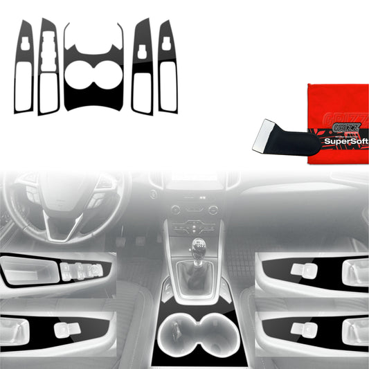 Scratch-resistant film for automotive interior elements