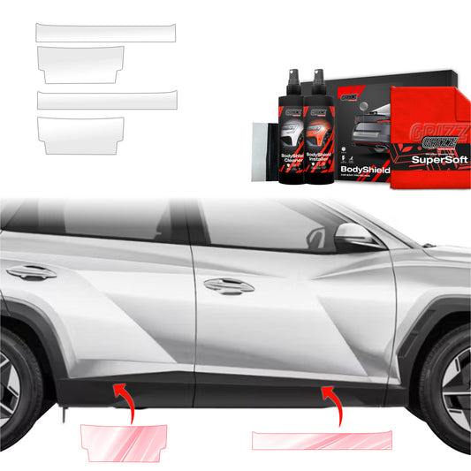Protective film for exterior car parts – shields against scratches, chips, and scuffs