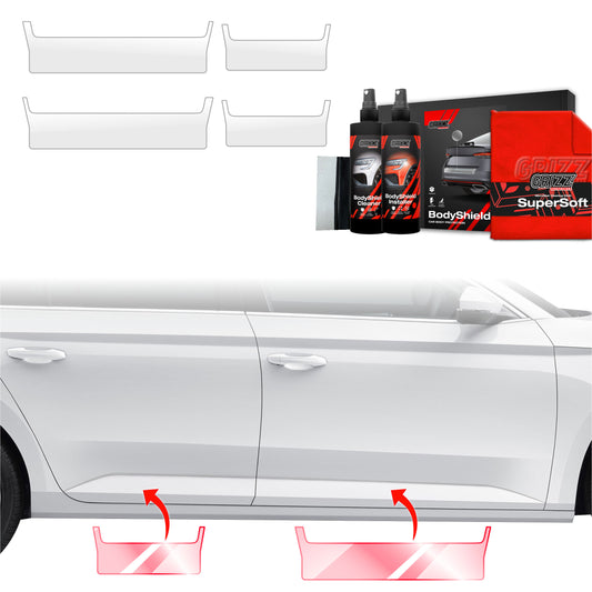 Protective film for exterior car parts – shields against scratches, chips, and scuffs