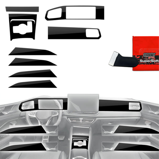 Scratch-resistant film for automotive interior elements