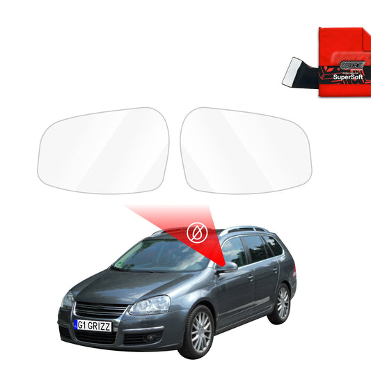 Rain protection film for exterior mirrors