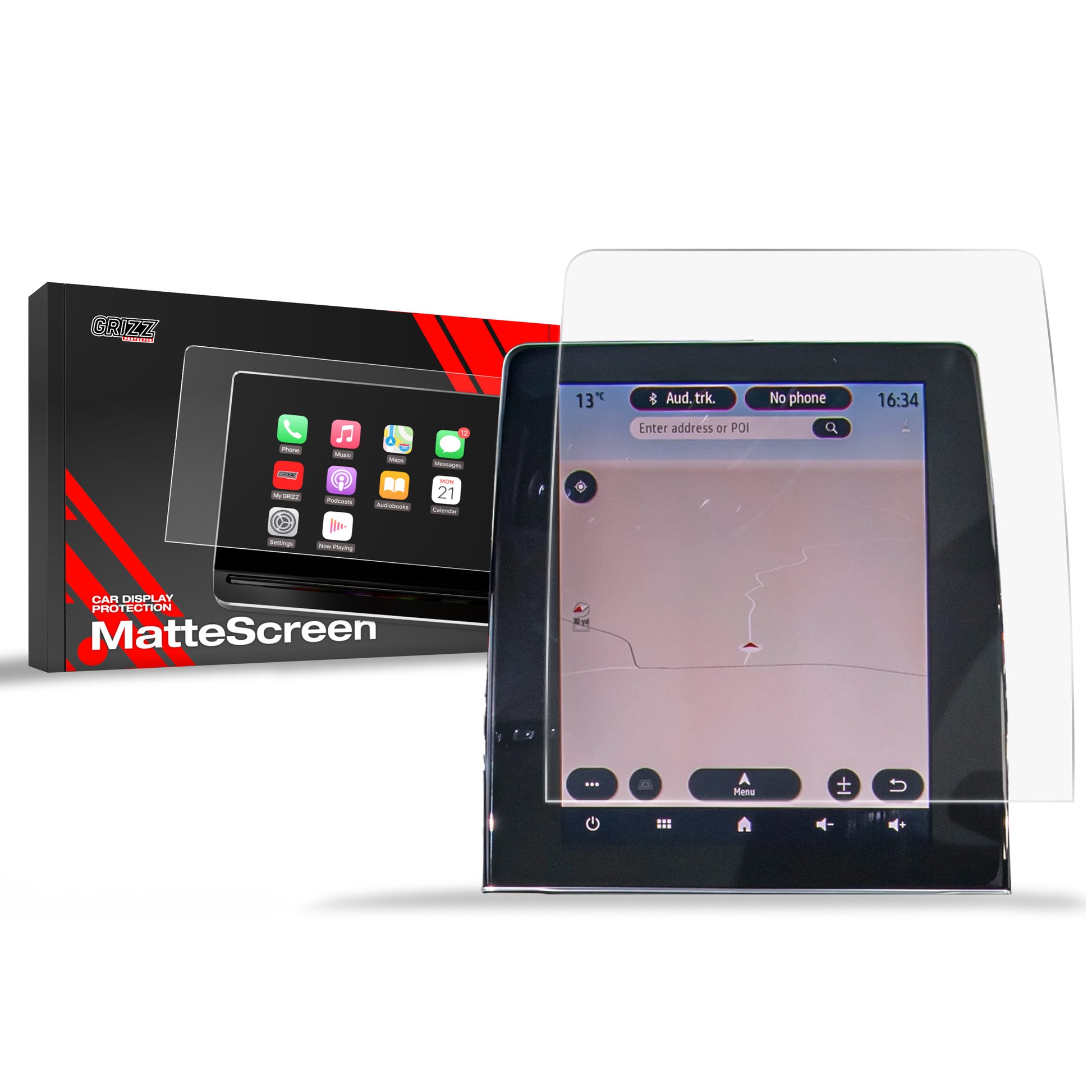 Anti-fingerprint screen protector for car touchscreen