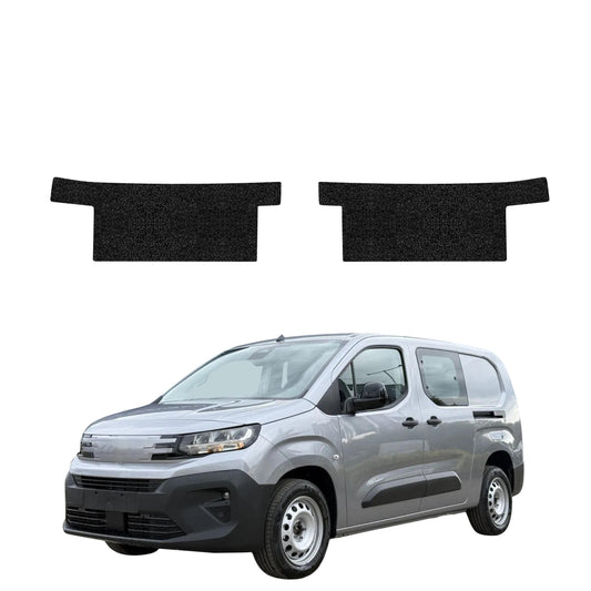 2in1 Schwarze technische Beschichtung für vordere Schweller ohne Aussparung - Peugeot Partner (2018-2026)