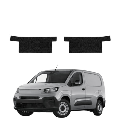 2in1 Black technical coating for front sills without cutout - Fiat Doblo Cargo (2018-2026)
