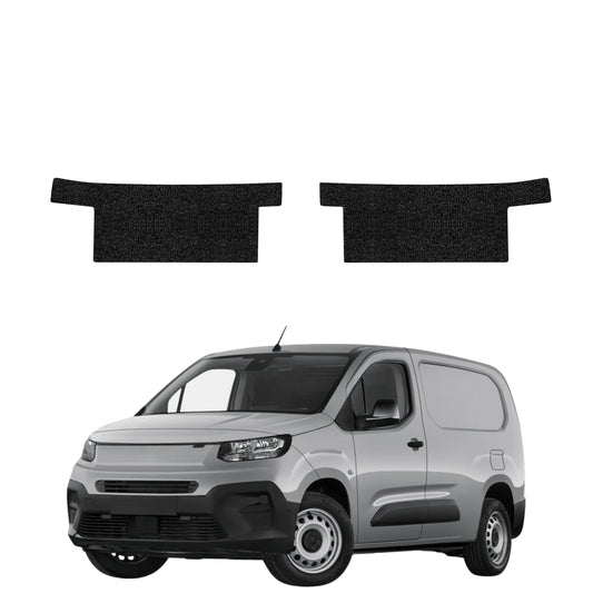 2in1 Black technical coating for front sills without cutout - Fiat Doblo Cargo (2018-2026)