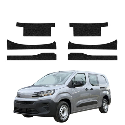 6-in-1 zwarte technische coating voor dorpels - Peugeot Partner (2018-2026)