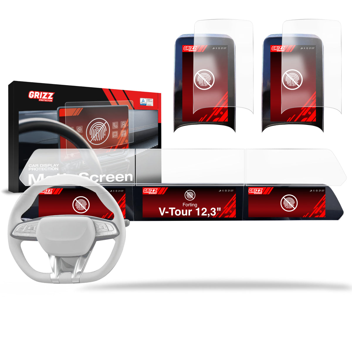 Anti-fingerprint screen protector for car touchscreen