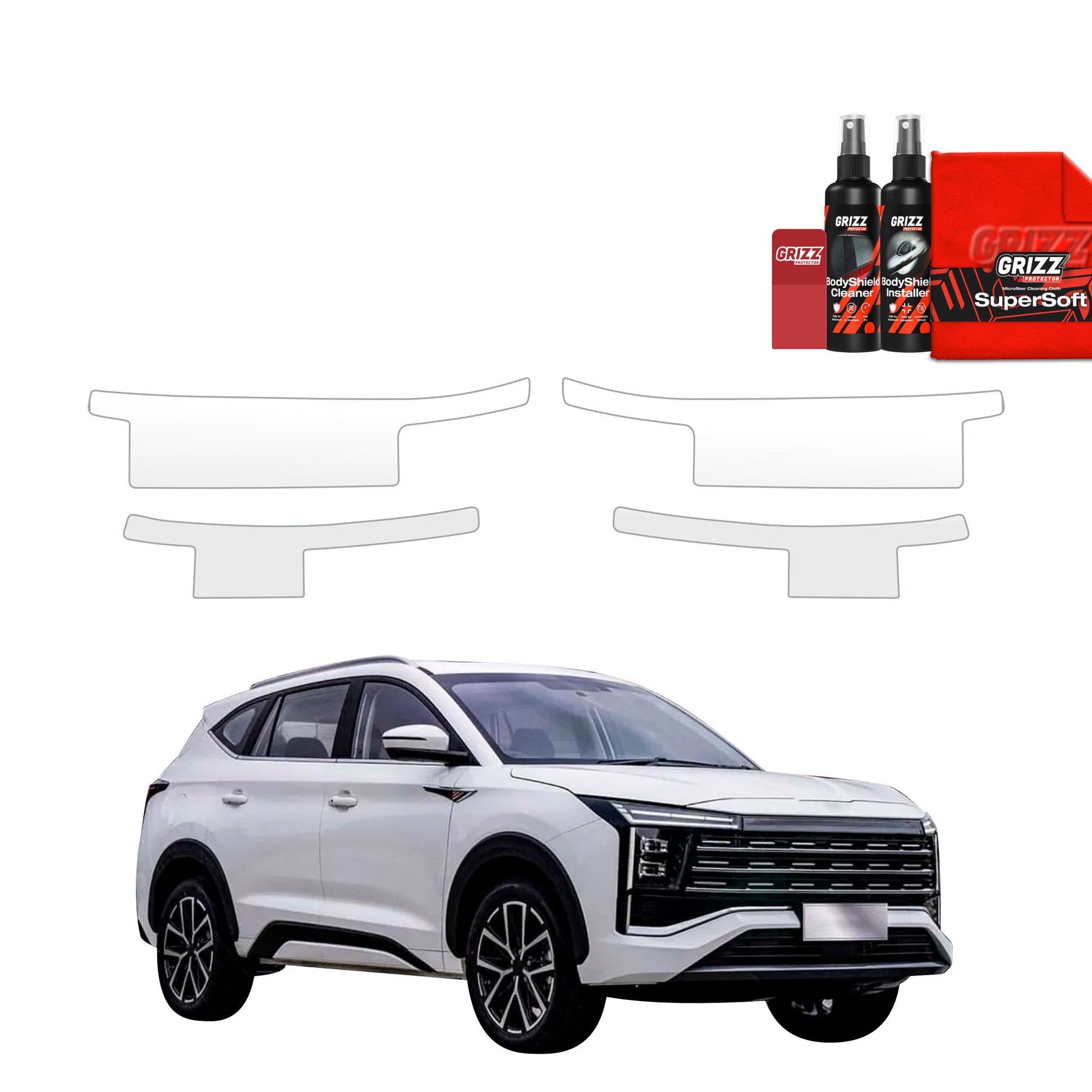 Protective film for exterior car parts – shields against scratches, chips, and scuffs