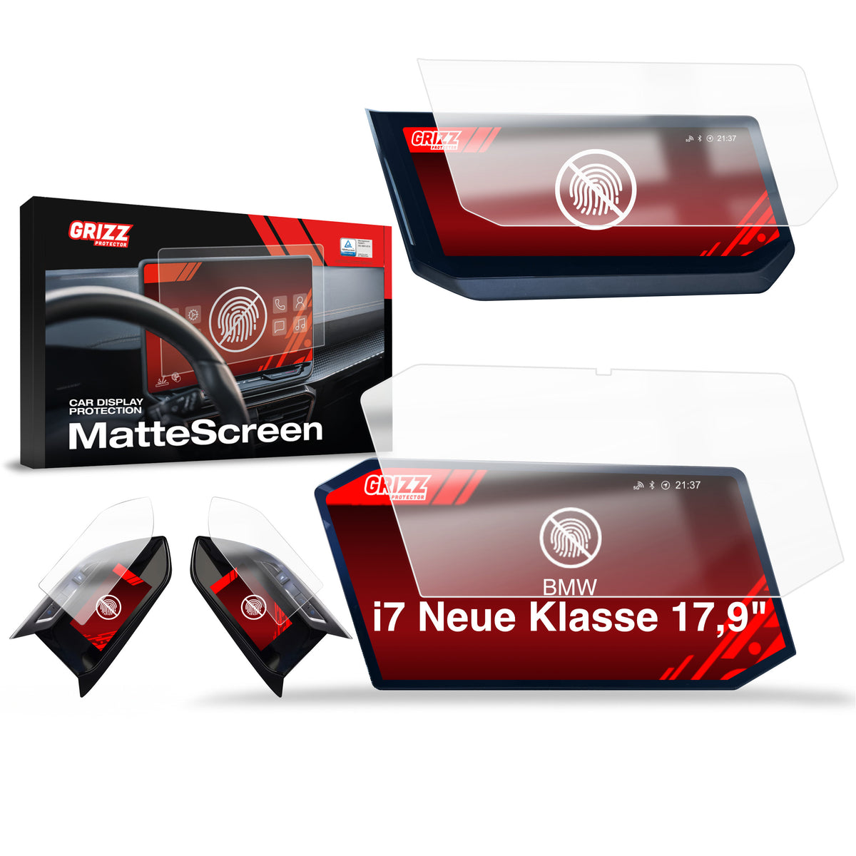 Anti-fingerprint screen protector for car touchscreen