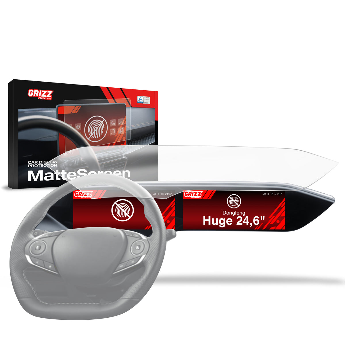 Anti-fingerprint screen protector for car touchscreen