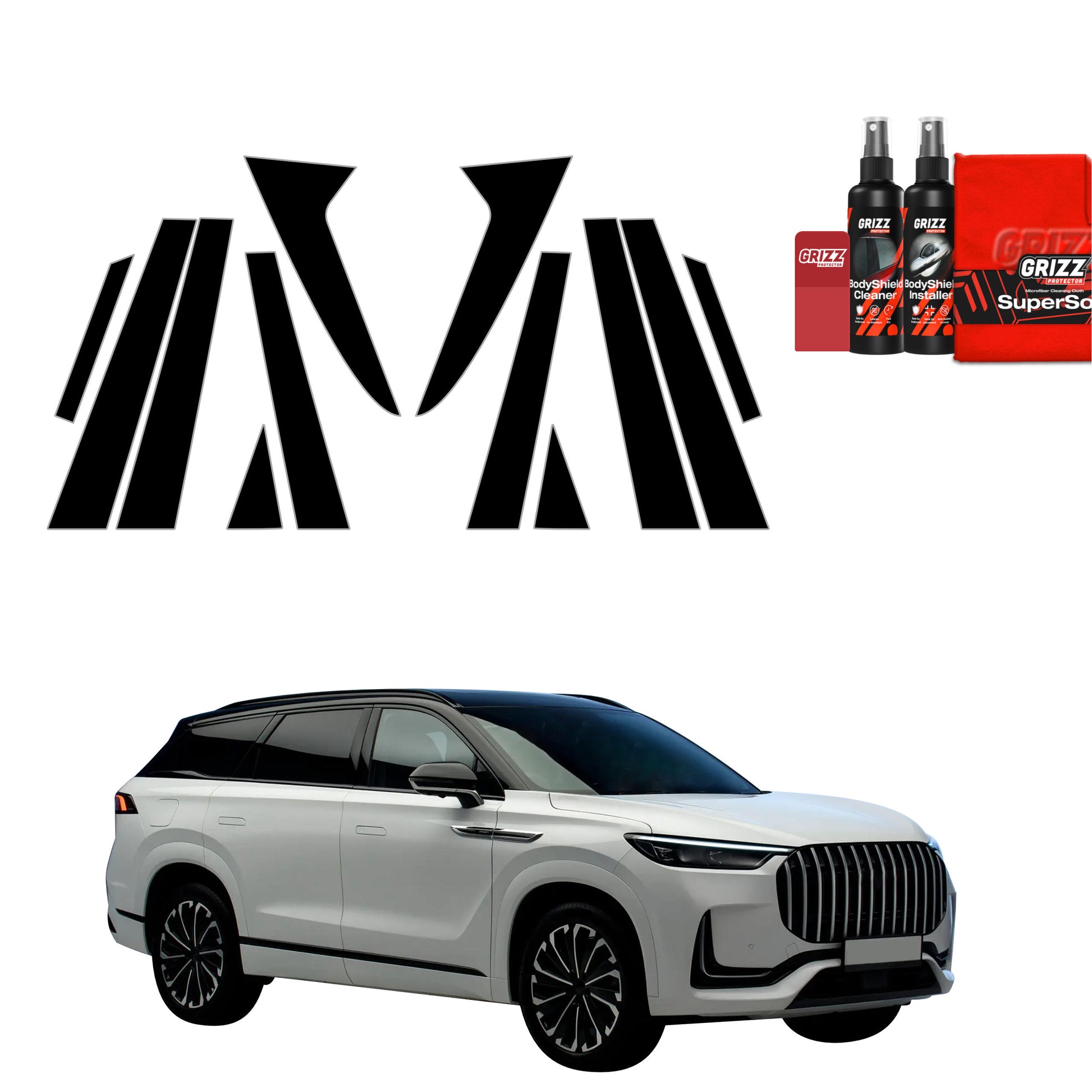 Protective film for exterior car parts – shields against scratches, chips, and scuffs