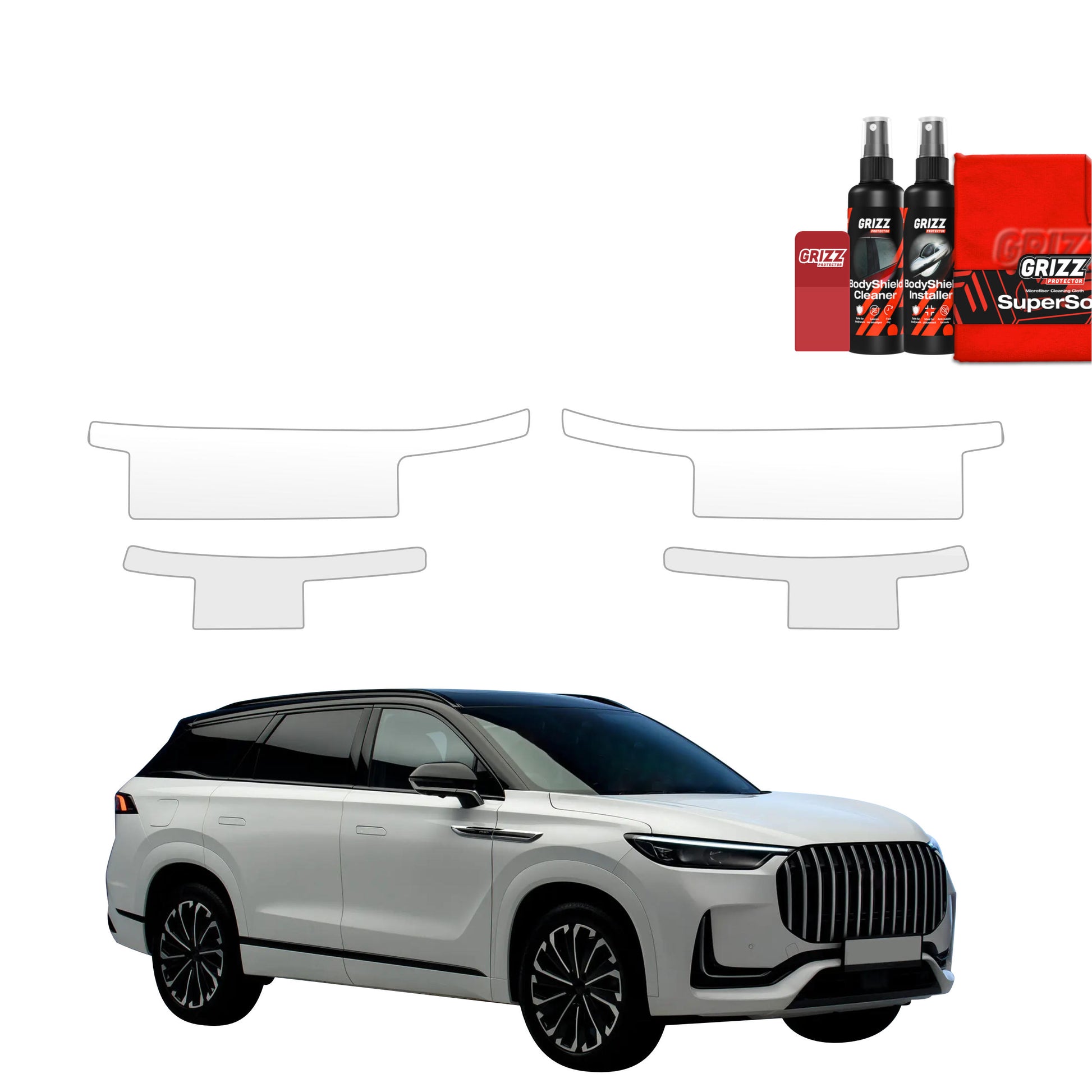 Protective film for exterior car parts – shields against scratches, chips, and scuffs