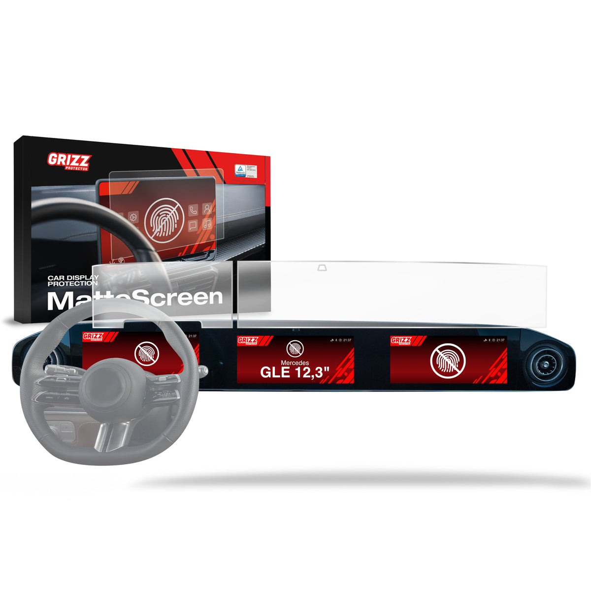 Anti-fingerprint screen protector for car touchscreen