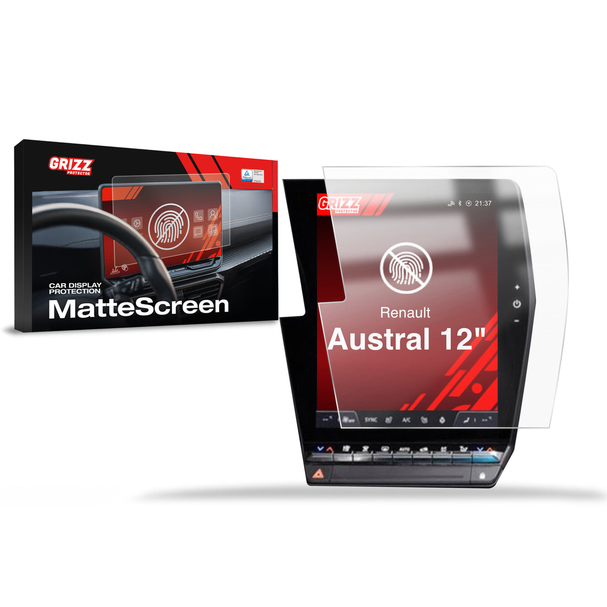 Anti-fingerprint screen protector for car touchscreen