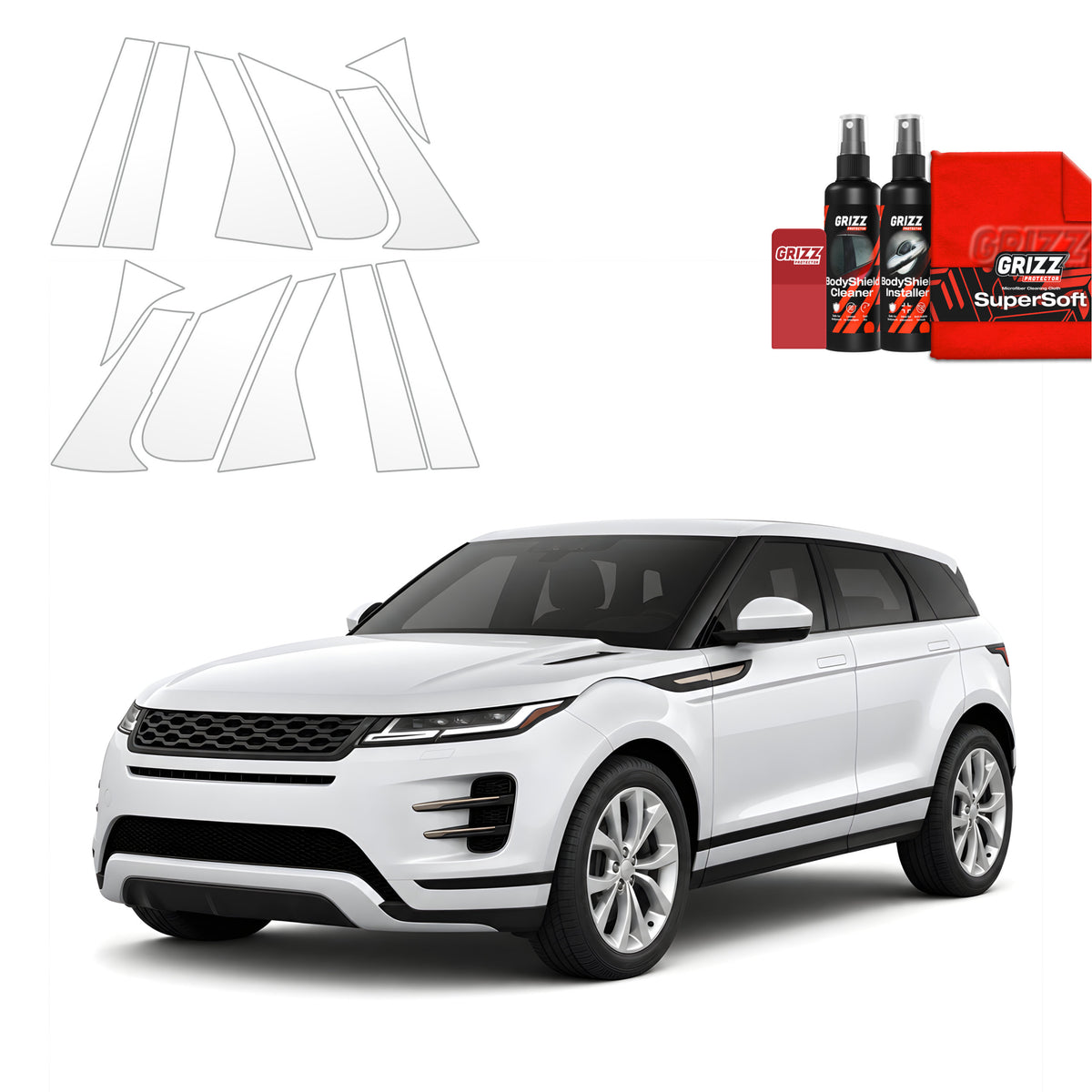 Protective film for exterior car parts – shields against scratches, chips, and scuffs