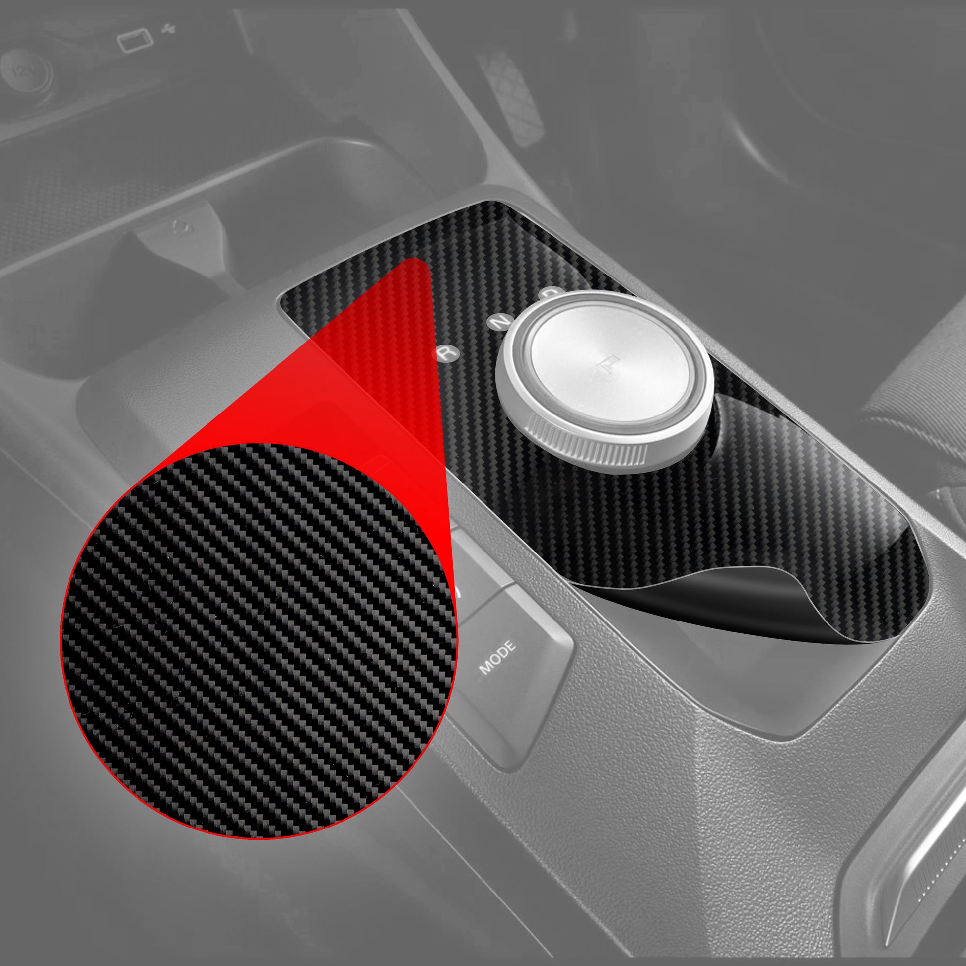 Self-adhesive protective film for inside car surfaces – sports and strong