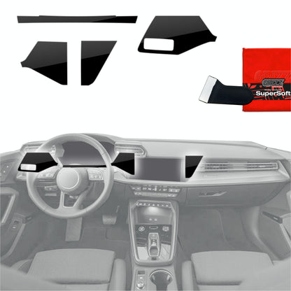 Scratch-resistant film for automotive interior elements