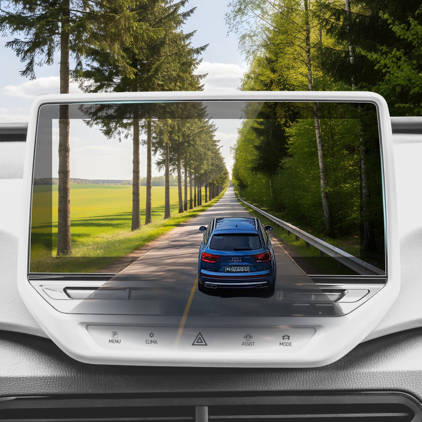 Protective screen film for car multimedia display – ultra transparent